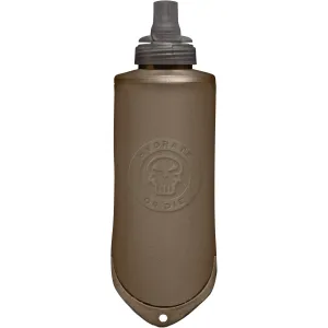 Camelbak Quick Stow, Mil Spec Silicone Flask, Holds 17 ounces, Coyote Tan, Big Bite Valve, Leak Proof On/Off Lever, Large Mouth Opening, Dishwasher Safe 1926001051