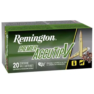Remington 29218 Premier Accutip-V 204Ruger 32gr AccuTip V 20 Per Box/10 Case Centerfire, Rifle Ammunition