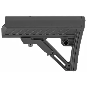 Leapers, Inc. - UTG Model 4, Combat Ops S2, Stock, Ambidextrous Sling Loop and Reversible QD Sling Swivel Housing, Polymer Stock Only, Black Finish RBUS2BMS