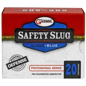 Glaser Blue, 38 Special, 80 Grain, Pre-Fragmented, +P, 20 Round Box GL02200/20