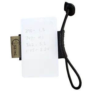Cole-TAC Cheat Sheet CH1001, DOPE Card, Universal Fit, Black CH1001