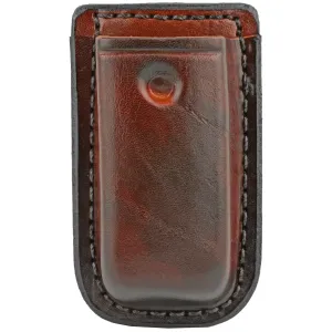 Don Hume Clip-On Magazine Pouch, Fits Double Stack Magazines, Brown Leather D739081