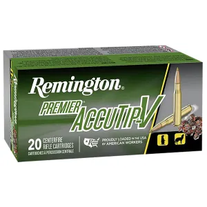 Remington 29192 Premier Accutip-V 223Rem 55gr AccuTip V 20 Per Box/10 Case Centerfire, Rifle Ammunition
