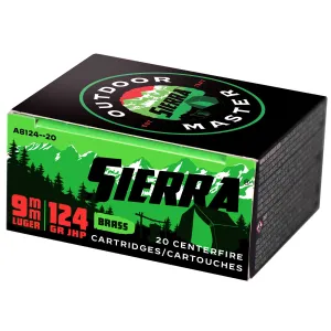 Sierra Bullets Outdoor Master, 40 S&W, 180Gr, Jacketed Hollow Point, 20 Round Box A8460--28