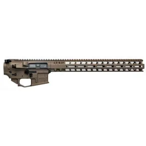 Radian Weapons AX556, Billet Upper/Lower Set, Semi-auto, 556 NATO/223 Remington, Ambidextrous, Cerakote Finish, Brown, Includes Radian Talon Ambidextrous Safety, Hammer Pin, 15.5 in MLOK Handguard R0405