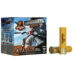 HEVI-Shot HS29237 HEVI-Hammer Dove 20 Gauge 3 in 3/4 oz Steel Bismuth 7 Shot 25 Per Box/ 10 Cs