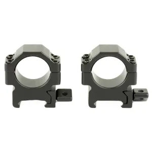 Leapers, Inc. - UTG Pro Max Strength, Rings, Fits Picatinny, 1 in Low, 2 pieces, Black Finish RG2W1104