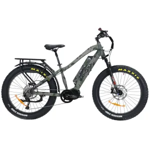 Bakcou E-bikes BMKUIB25 Mule Kuiu Verde 2.0 18 w/Stand Over Height of 29.50 Frame, Shimano Alivio Hill-Climbing 9 Speed Bafang M620 Ultra Motor, 35+ mph Speed, Electric Bike