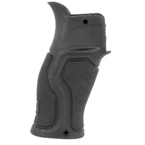 FAB Defense FXGRADUSB Gradus Ergonomic Rubberized, Pistol Grip for AR-15/ AR-10/ M4/ M16/ SR-25 15 Reduced Grip Angle Black Reinforced Polymer Core