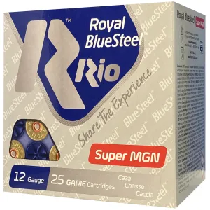 Rio Ammunition RBSM403 BlueSteel Royal 12Gauge 3 1 3/8oz 25 Per Box/10 Case, Shotshell Steel Loads
