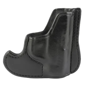 Don Hume 001 Front Pocket Holster, Fits Ruger LCP II and Ruger LCP Max, Ambidextrous, Leather, Black J100156R
