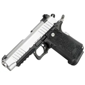 Bul Armory SASTACLI425SLV SASII Tac Light 9mm Luger with 4.25 in Barrel, 18+1 Capacity, Front Serrations Slide, & Aggressive Textured Black Polymer Grip