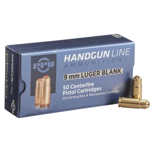 PPU PPB9L Blank Ammo 9mmLuger 50 Per Box/20 Case