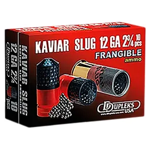 DDupleks USA 12KS29 Kaviar Slug Shotshell Reloader 12Gauge 2.75 in 1 1/16oz Slug Shot 10 Per Box/25 Case, Shotgun Shells