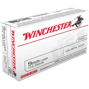 Winchester USA Handgun Ammunition, 9mm Luger | Q4172