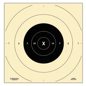 Action Target B-8C(P)100 B-8C 25Yard Replacement Center Bullseye Paper Target 10.50 in x 10.50 in 100 Per Box