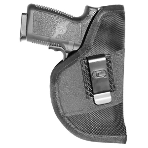 Crossfire Shooting Gear CRFGRPCLPLSRSA1C3 The Grip Laser IWB Size 03 Black Ballistic Nylon Belt Clip Fits Compact 3-3.50 in Barrel Ambidextrous