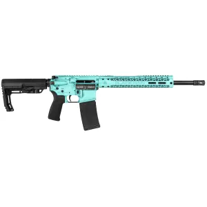 Black Rain Ordnance BROFUSIONTBB Spec15 Fusion 5.56x45mm NATO 30+1 16, Tiffany Blue, 12 M-LOK, MFT EPG16 Grip/Minimalist Stock, Rifle