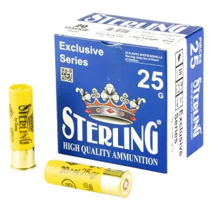 Sterling Exclusive Series, 20 Gauge 2.75 in, #8, 7/8 oz., Shot Shell, 25 Round Box 8698779960902