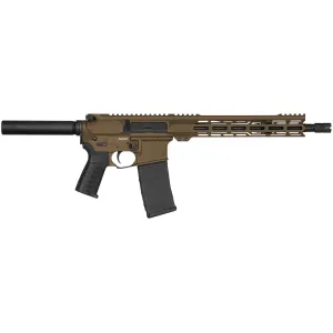 CMMG PE55ADF7AMB Banshee MK4 5.56x45mm NATO 30+1 12.50, Midnight Bronze Rec, Buffer Tube (No Brace), EML11 M-Lok Handgaurd, Zeroed Ambi Controls & Linear Compensator
