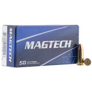 Magtech 9A Range/Training 9mmLuger 115gr Full Metal Jacket 50 Per Box/20 Case Centerfire, Handgun Ammunition