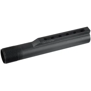 UTG Pro TLU001 Receiver Extension Tube Mil-Spec AR-15 6 position Black Hardcoat Anodized Aluminum, Rifle