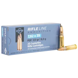 TR&Z PP739P Metric Rifle Rifle Line 7.62x39mm 123 gr Pointed Soft Point 20 Per Box/ 50 Case, Centerfire Rifle Ammo