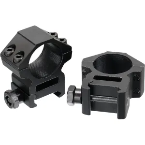 UTG RGWM25M4 Accushot Scope Rings Black Anodized 1 in Medium
