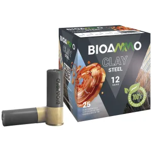 Bioammo BRS2470 Rex Steel Target 12Gauge 2.75 in 7/8oz 7Shot 25 Per Box/10 Case, Shotgun Shells