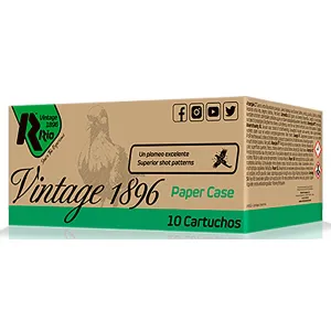 Rio Ammunition VP36FHV8 Vintage 1896 Paper Flyer 12Gauge 2.75 8Shot 10 Per Box/25 Case, Shotshell Lead Loads