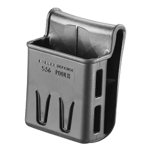 FAB Defense FX556P M4 Mag Pouch Compatible w/ M16/ M4/ AR-15 Belt Mount Black Polymer
