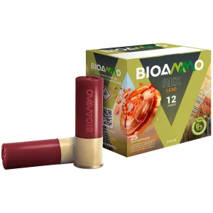 Bioammo BR2875 Rex Lead Competition 12Gauge 2.75 in 1oz 7.5Shot 25 Per Box/10 Case, Shotgun Shells