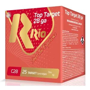 Rio Ammunition RC2875 Top Target 28 Gauge 2.75 in 3/4 oz 7.5 Shot 25 Per Box/ 10 Case, Shotgun Shells