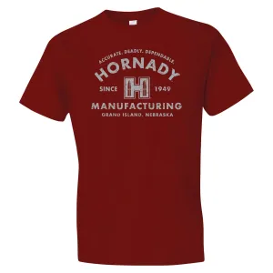 Horizon Design 31421 Hornady T-Shirt Cardinal Small