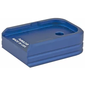 Leapers PUBGL01B, Inc. - UTG +0 Base Pad, Aluminum, Matte Blue Color, Anodized Finish