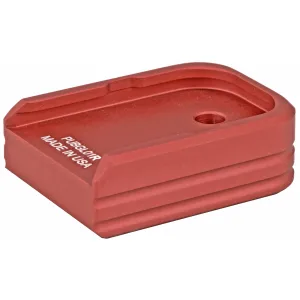 Leapers PUBGL01R, Inc. - UTG +0 Base Pad, Aluminum, Matte Red Color, Anodized Finish