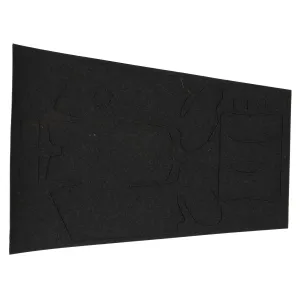 Hogue HandAll Beavertail, Rubber Adhesive Grip, Grain Texture, Black, For Glock 17/22/31 Gen 4 17160