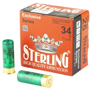 Sterling Exclusive Series, 12 Gauge 2.75 in, #7, 1 3/16 oz, Shot Shell, 25 Round Box 8698779951054