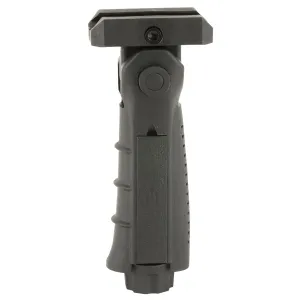 Leapers, Inc. - UTG Model 4 Vertical Foregrip, Fits Picatinny, Ergonomic, Ambidextrous, 5-position Foldable Foregrip, Black RB-FGRP170B