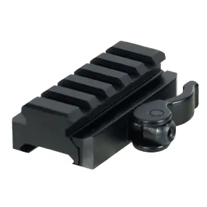 UTG Pro MNTRSQD605 5-Slot QD Riser Lever Mount Adapter Lever Mount Adaptor and Riser Black Anodized