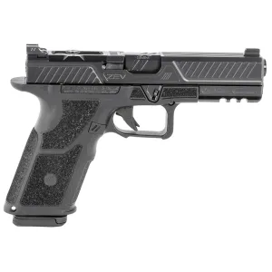 ZEV OZ9-STD-COMBAT-B-B-NS OZ9 Combat 9mm Luger 4.49in 17+1 Black, Black DLC Steel Black Polymer Grip
