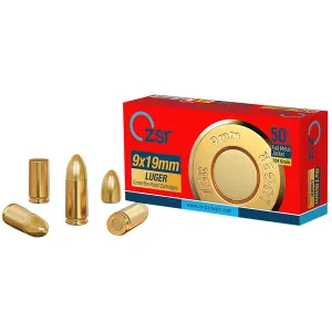 Ammo Inc ZSR9MM124 ZSR 9mm 124gr Full Metal Jacket 50 Per Box/20 Case, Centerfire Handgun Ammo