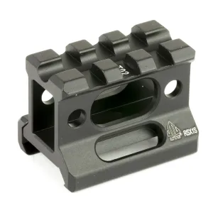 Leapers, Inc. - UTG Riser Mount, 1 in, 3 Slots, Fits Picatinny, Black Finish MT-RSX1S