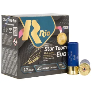 Rio Ammunition ST32HV8 Star Team EVO 12 Gauge 2.75 in 1 1/8 oz 8 Shot 25 Per Box/ 10 Cs