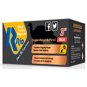 Rio Ammunition RTBCM505 Royal Turkey 12 Gauge 1 3/4 oz 5 Shot 10 Per Box/ 25 Case