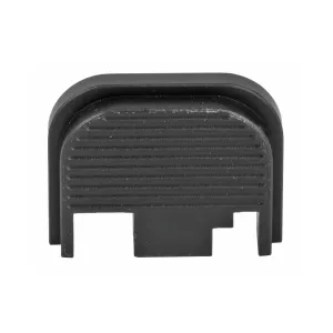 Bastion Slide Back Plate BASGL-SLD-RDG-BLK, Ridges, Black Finish