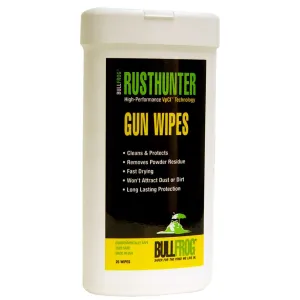 BullFrog 92383 Rust Hunter Gun Wipe 25 Count