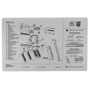 Glock OEM Bench Mat AS10064, Gen 5, Black AS10064