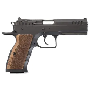 Italian Firearms Group TFSTOCKI9SF Stock I 9mm Luger 4.50 in 16+1 Black Black Steel Slide Wood Grip