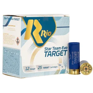Rio Ammunition STT32LR8 Team Target 12Gauge 2.75 1 1/8oz 8Shot 25 Per Box/10 Case, Shotshell Lead Loads